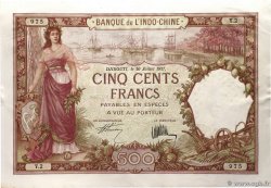 500 Francs DJIBOUTI  1927 P.09a pr.NEUF