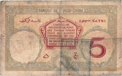 5 Francs DJIBOUTI  1943 P.11 B+