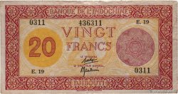 20 Francs Palestine DJIBOUTI  1945 P.15 TTB