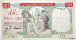 20 Piastres FRANZÖSISCHE-INDOCHINA  1949 P.081a ST