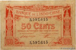 50 Cents FRANZÖSISCHE-INDOCHINA  1919 P.046 VZ+