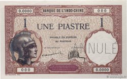 1 Piastre Spécimen INDOCHINE FRANÇAISE  1921 P.048as