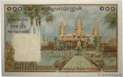 100 Piastres - 100 Riels FRANZÖSISCHE-INDOCHINA  1954 P.097 fST