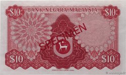 10 Ringitt Spécimen MALAISIE  1972 P.09s NEUF