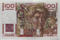 100 Francs JEUNE PAYSAN filigrane inversé FRANCE  1952 F.28bis.02 SPL