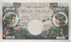 1000 Francs COMMERCE ET INDUSTRIE FRANCE  1944 F.39.10