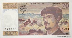 20 Francs DEBUSSY FRANCE  1987 F.66.08A21