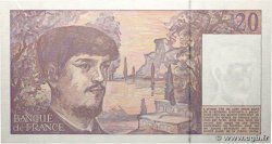 20 Francs DEBUSSY à fil de sécurité FRANCE  1991 F.66bis.02A34 AU+