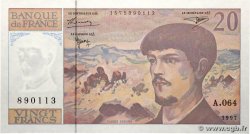 20 Francs DEBUSSY Modifié FRANKREICH  1997 F.66ter.02A64 fST+
