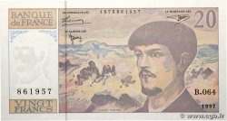 20 Francs DEBUSSY Modifié FRANKREICH  1997 F.66ter.02-64 fST+