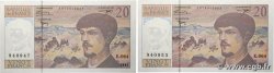 20 Francs DEBUSSY Modifié Lot FRANKREICH  1997 F.66ter.02-64 ST