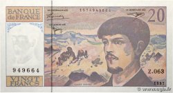 20 Francs DEBUSSY Modifié FRANKREICH  1997 F.66ter.02-63 fST+