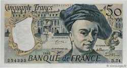 50 Francs QUENTIN DE LA TOUR FRANCE  1992 F.67.19d NEUF