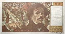 100 Francs DELACROIX modifié FRANKREICH  1978 F.69.01a fSS
