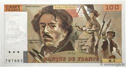 100 Francs DELACROIX modifié FRANKREICH  1978 F.69.01b fST+