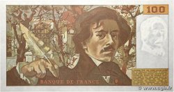 100 Francs DELACROIX imprimé en continu FRANKREICH  1991 F.69bis.03c1 ST