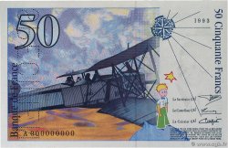 50 Francs SAINT-EXUPÉRY Spécimen FRANCE  1992 F.72.02Spn SPL+