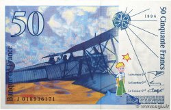 50 Francs SAINT-EXUPÉRY modifié FRANKREICH  1994 F.73.01c VZ
