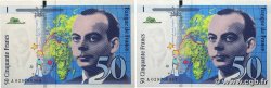 50 Francs SAINT-EXUPÉRY modifié Consécutifs FRANKREICH  1996 F.73.02 fST