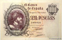 1000 Pesetas SPANIEN  1940 P.125a VZ