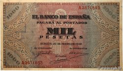 1000 Pesetas SPAIN  1938 P.115