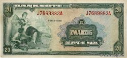 20 Deutsche Mark GERMAN FEDERAL REPUBLIC  1948 P.06a