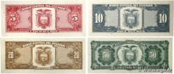 5, 10, 20 et 50 Sucres Lot ÉQUATEUR  1988 P.113d à P.122a NEUF