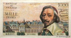 1000 Francs RICHELIEU FRANCE  1955 F.42.15