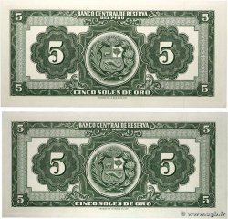 5 Soles de Oro Lot PERU  1966 P.083 UNC