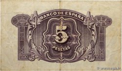 5 Pesetas SPANIEN  1935 P.085a fSS