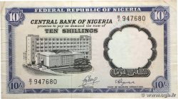 10 Shillings NIGERIA  1968 P.11b