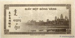 1 Piastre FRENCH INDOCHINA  1945 P.076c VF+