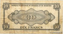 10 Francs RWANDA BURUNDI  1960 P.02 F