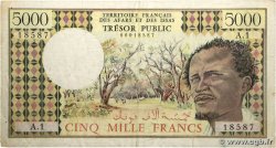 5000 Francs DJIBOUTI  1979 P.38a