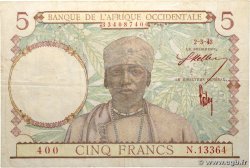 5 Francs FRENCH WEST AFRICA (1895-1958)  1943 P.26