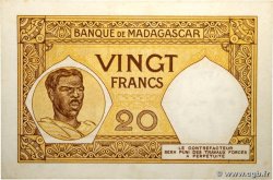 20 Francs MADAGASCAR  1948 P.037 AU