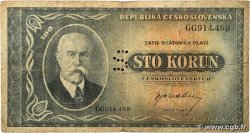 100 Korun CZECHOSLOVAKIA  1945 P.063