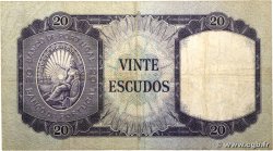 20 Escudos PORTUGAL  1960 P.163a TB