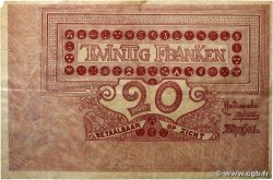 20 Francs BELGIUM  1914 P.067 VF