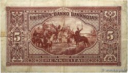 5 Litai LITUANIE  1929 P.26a TB