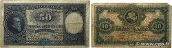 10 et 50 Litu Lot LITAUEN  1927 P.23a et P.24a fS