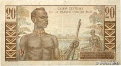 20 Francs Émile Gentil CCFOM AFRIQUE ÉQUATORIALE FRANÇAISE  1947 A.131a B+