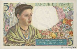 5 Francs BERGER FRANCE  1943 F.05.05 SUP+