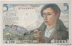 5 Francs BERGER FRANCE  1945 F.05.06