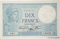 10 Francs MINERVE modifié FRANCE  1941 F.07.28