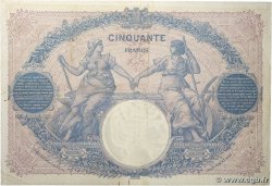 50 Francs BLEU ET ROSE FRANKREICH  1913 F.14.26 fSS