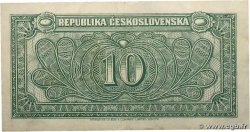 10 Korun CZECHOSLOVAKIA  1945 P.060a XF