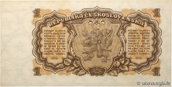 1 Koruna CZECHOSLOVAKIA  1953 P.078b AU+