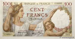 100 Francs SULLY FRANCE  1941 F.26.58