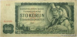 100 Korun CZECHOSLOVAKIA  1961 P.091e